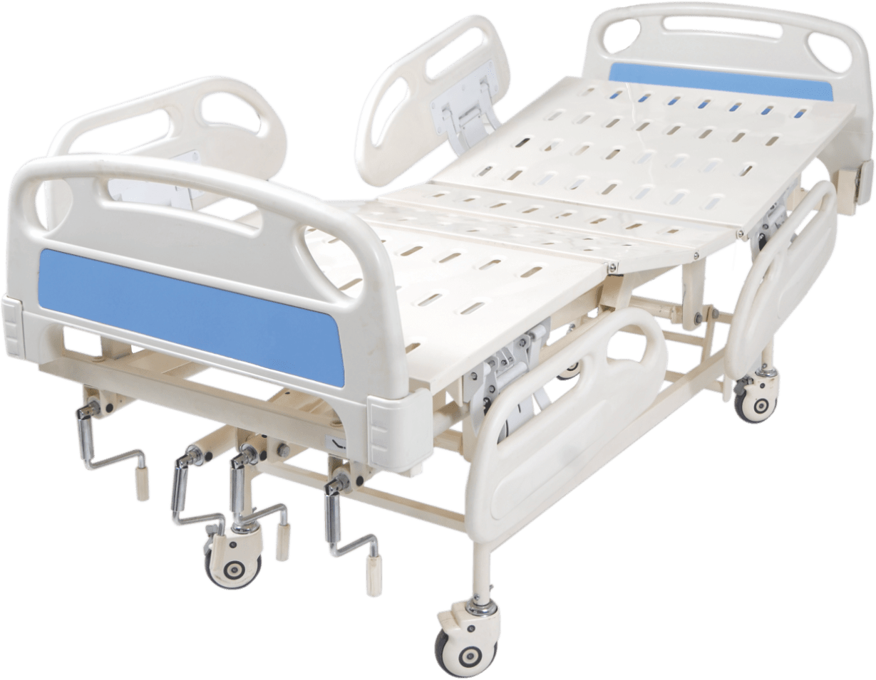 Mechanical ICU Bed with ABS Panel & ABS Railing   (Al-M06)