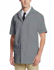 Doctor coat with logo (Half sleeves) - Grey colour
