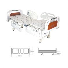 Electric Fowler Bed with Heavy ABS Panels & ABS Railings