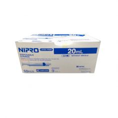 Nipro 20ml Luer lock syringes without needle