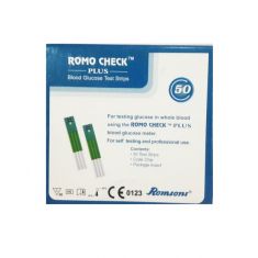 Romo Check Plus Glucometer Strips (50 Strips) by Romson