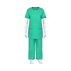 OTBliss Scrub Suit for Hospital Medical Staff - Green| Round Neck | Washable | Wholesale Prices