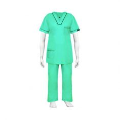 OTBliss Scrub Suits for Hospital Staff - Green| V Neck | Washable | Wholesale Prices | All Sizes 