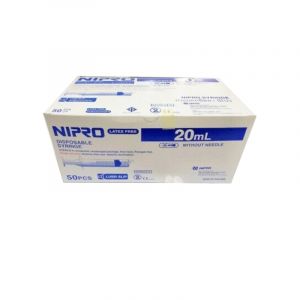 Nipro 20ml Slip syringes without needle (Box of 50 pcs)