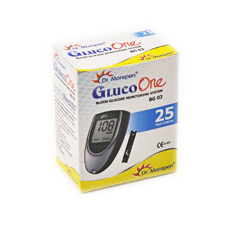Dr.Morepen Gluco One - Blood Glucose 25 Test Strips (BG03)