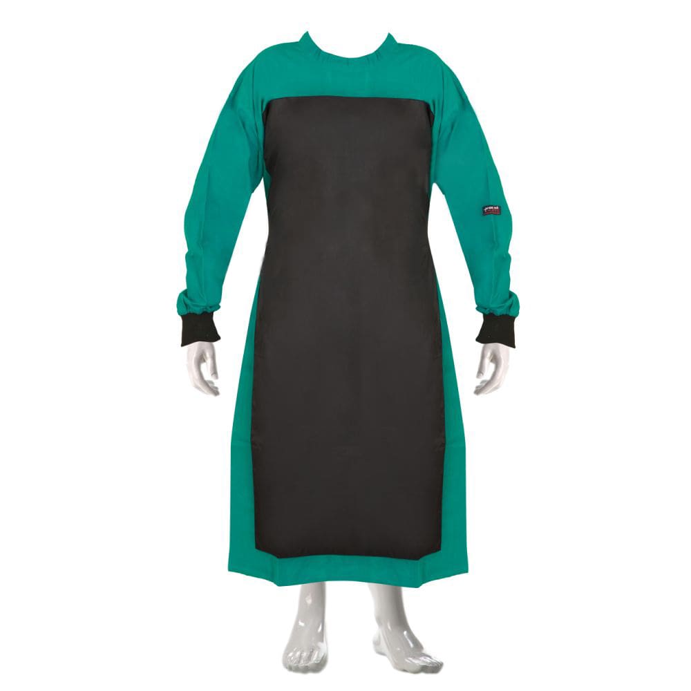 OT Gown With Makintosh (Color Green/Black)