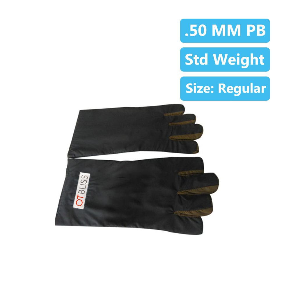 Lead gloves .50mm pb std weight regular (with otbliss logo) -52471